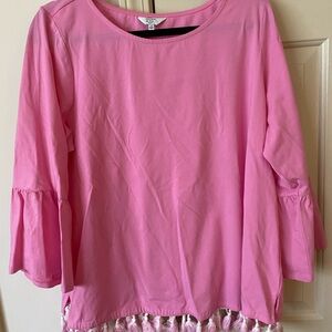 Pink GU Crown & Ivy Top, 1X